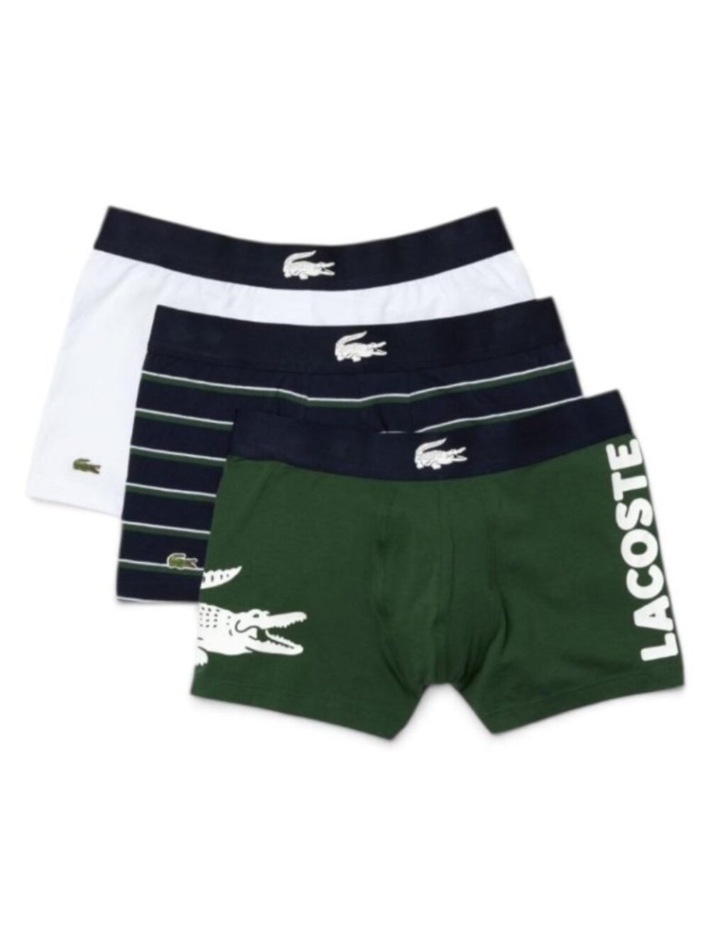 Lacoste Trunks 3-Pack Big Croc on Side Men's Underwear X